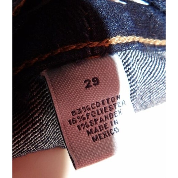 Nautica Skinny Jeans Dark Blue Low Rise Size 29 Size 8 on Conversion Denim - Picture 7 of 9